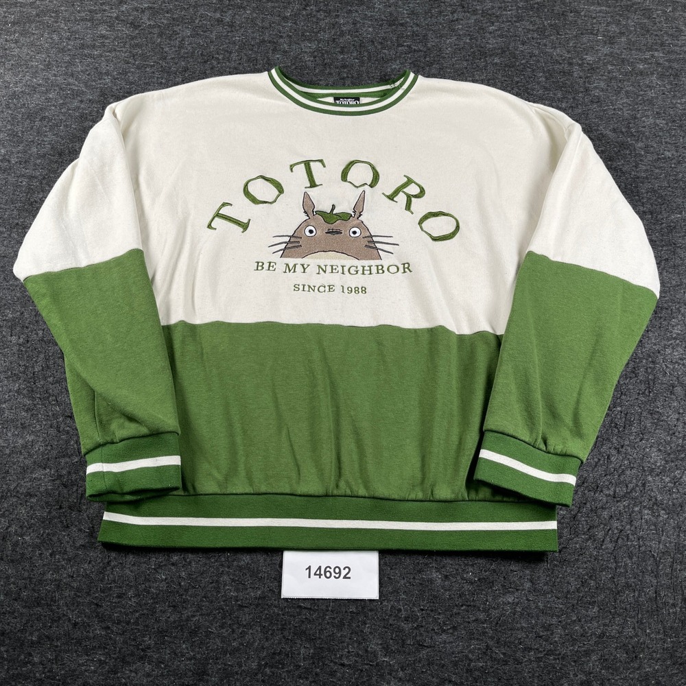 My Neighbor Totoro Studio Ghibli By Our Universe Sweatshirt Unisex L Green White